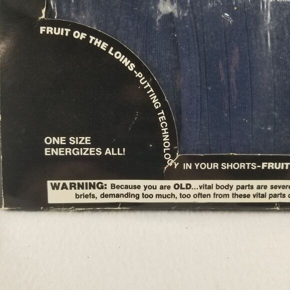 Over the Hill Re- Energizer Blue Briefs 1991 Laid Back Party Gag Gift NOS 40 - Picture 6 of 7